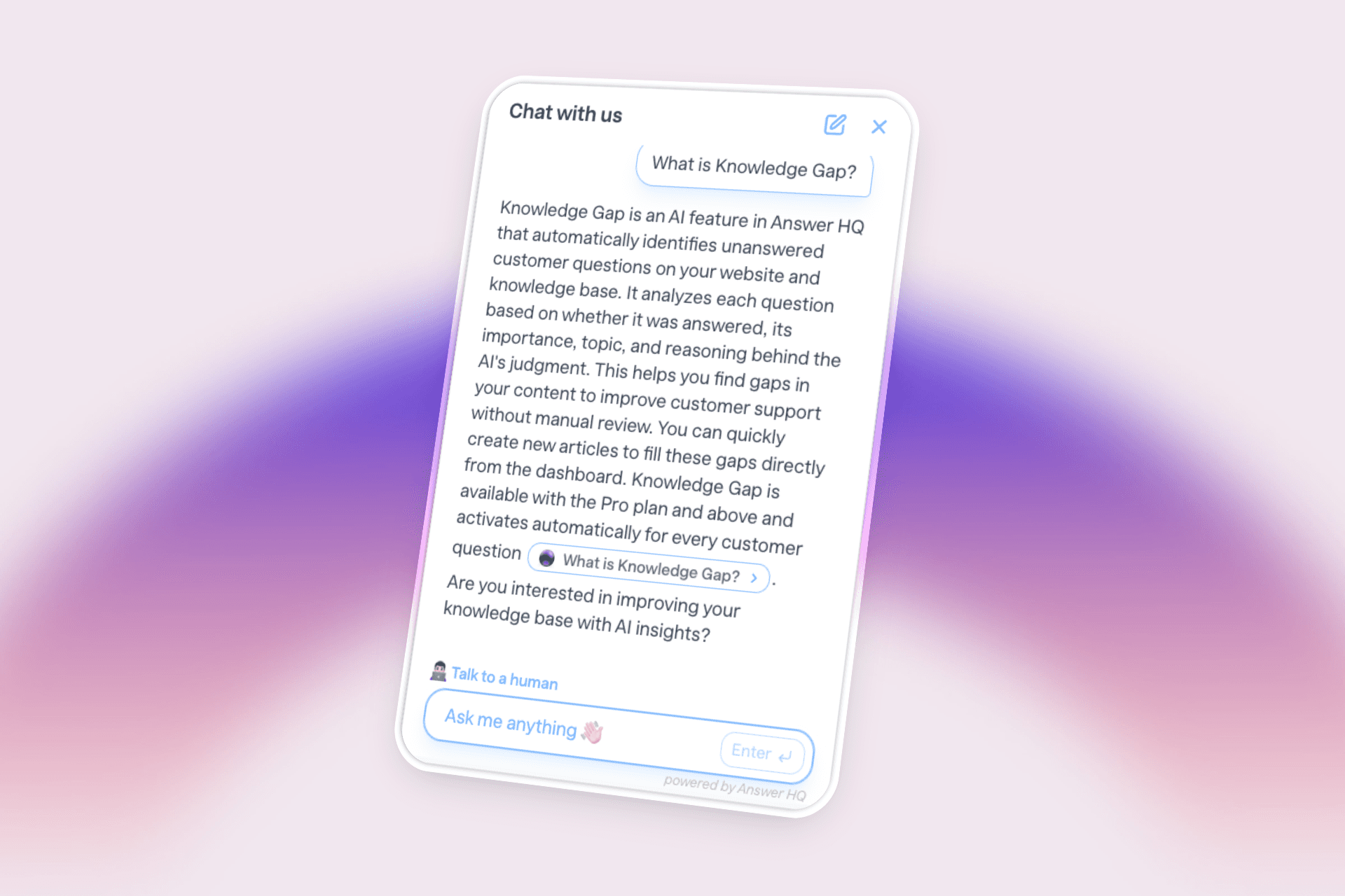 Quick Citations showing sources under an assistant answer
