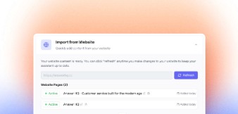 Answer HQ assistant answering a customer question instantly